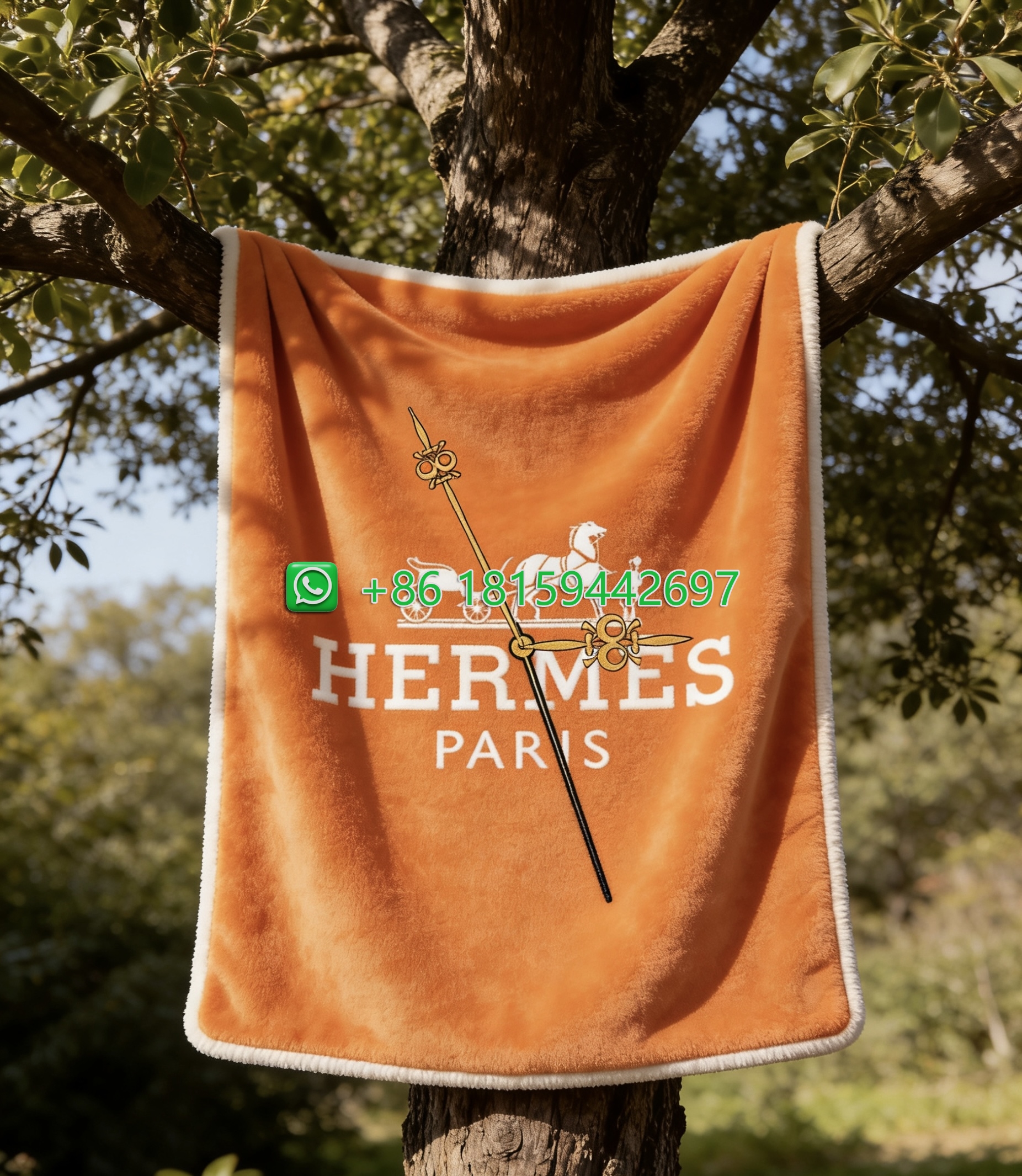 Hermes Throw Blankets